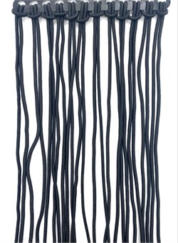 шнурки резинка 12 шт в уп. А4 черн 1053836246